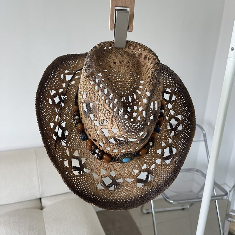 Ethnic Hollow Western Cowboy Hat