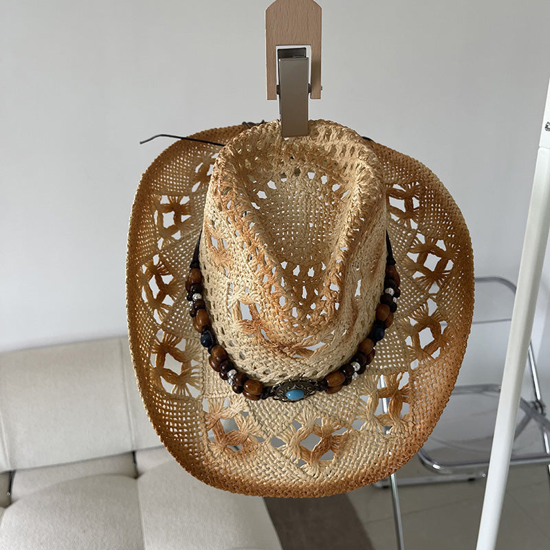 Ethnic Hollow Western Cowboy Hat