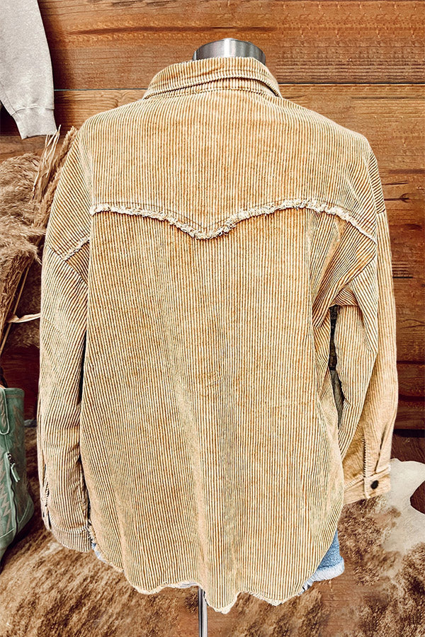 Fringe Corduroy Jacket