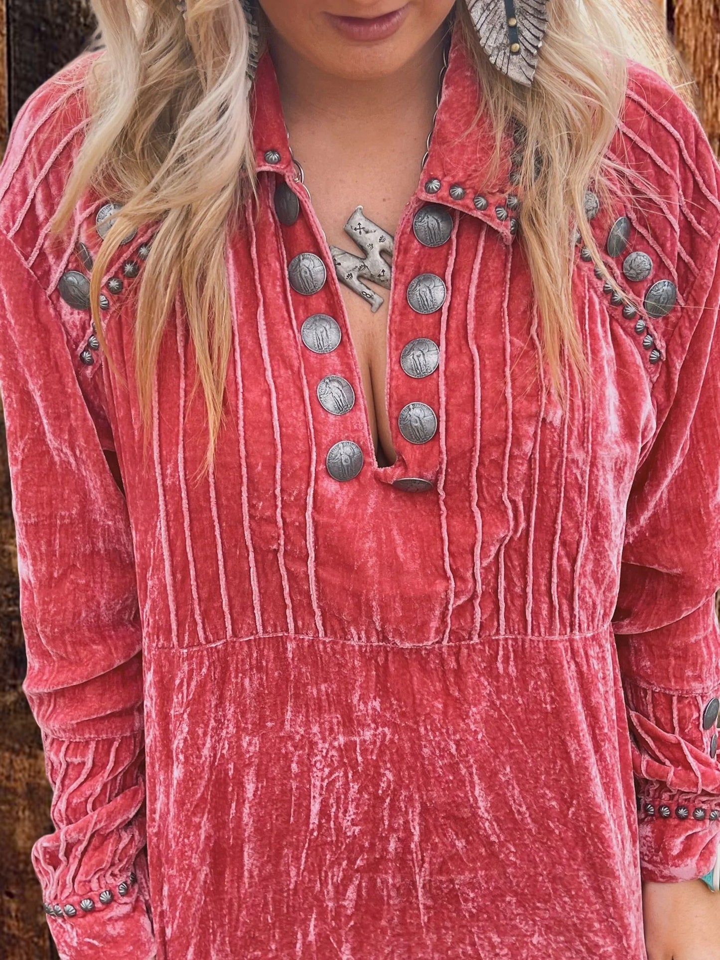 Cozy Pleated Velvet Top