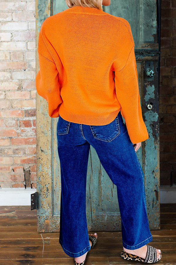 Pretty Halloween Pattern Sweater