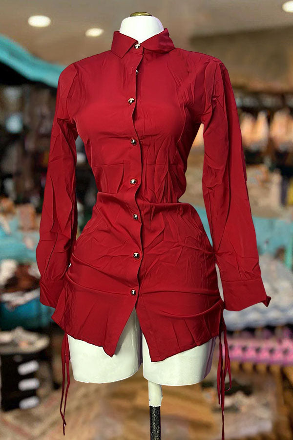 Sexy Slim Fit Shirt Dress