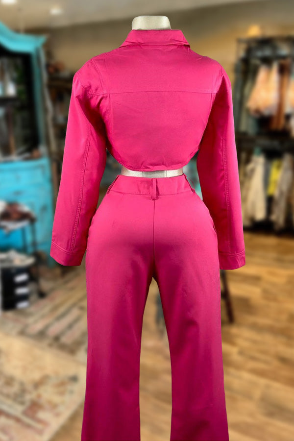 Casual Top Pants Suit