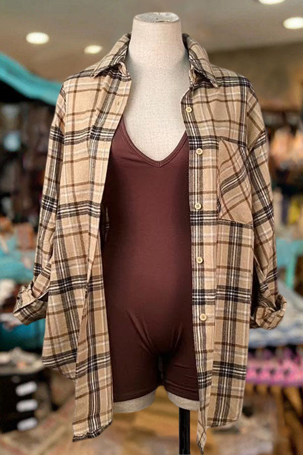 Casual Plaid Long Sleeve Shirt