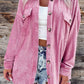 Oversized Fit Corduroy Shacket