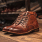 Lace-up Leather Stitching Martin Boots