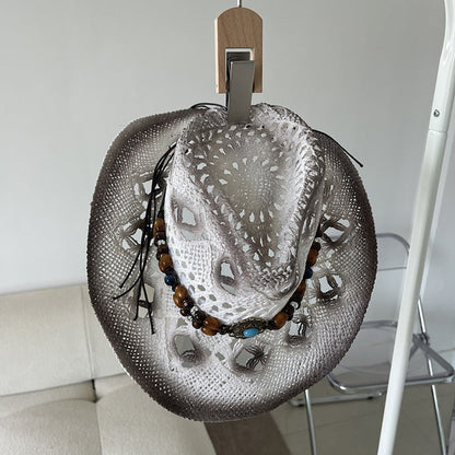 Ethnic Hollow Western Cowboy Hat