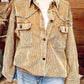 Fringe Corduroy Jacket