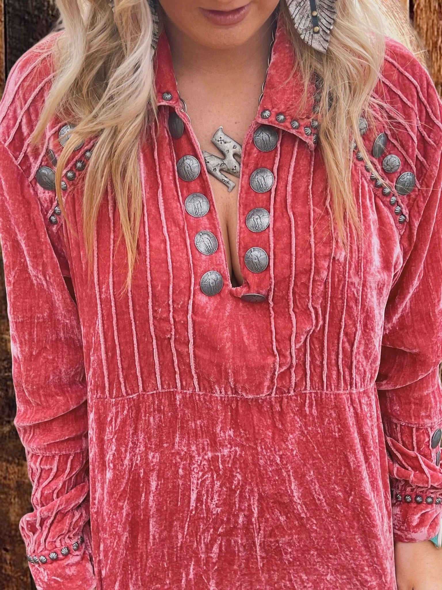 Cozy Pleated Velvet Top