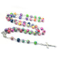 Colorful Clay Cross Necklace