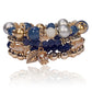 Bohemian Leaf Imitation Bodhi Beads Bracelet