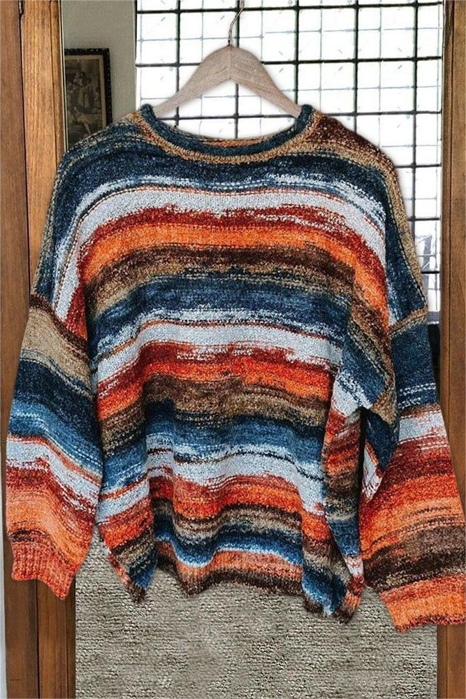 Colorful Western Sunset Sweater