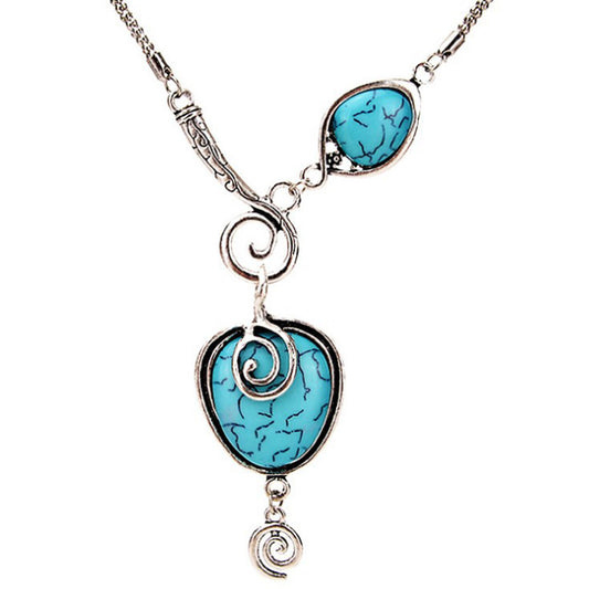 Classic Turquoise Snail Necklace