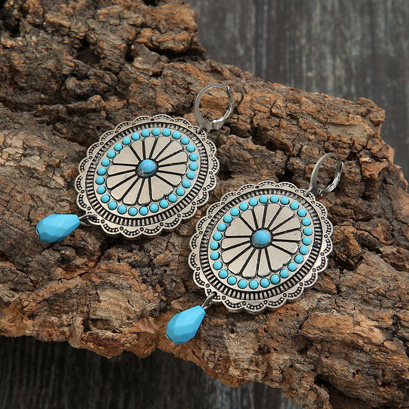 Distinctive Bohemian Turquoise Earrings