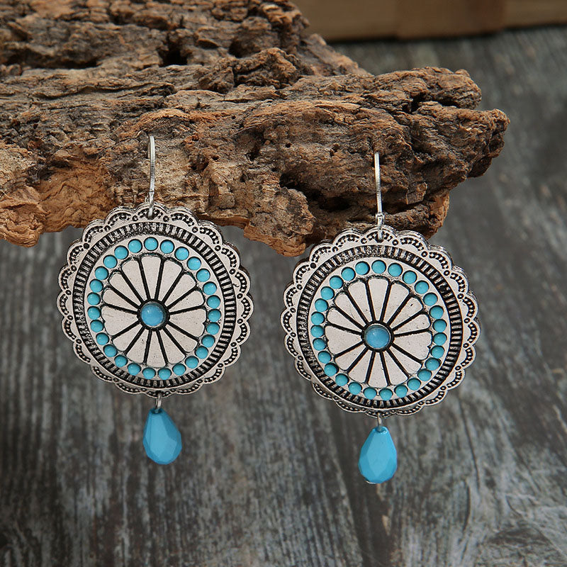 Distinctive Bohemian Turquoise Earrings