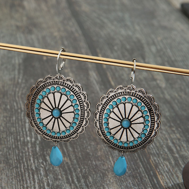Distinctive Bohemian Turquoise Earrings