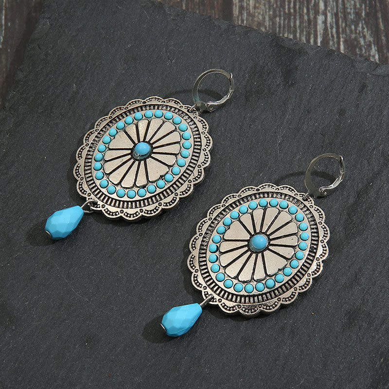 Distinctive Bohemian Turquoise Earrings