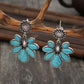 Floral Drop Turquoise Earrings